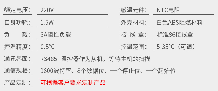 技術(shù)性能參數